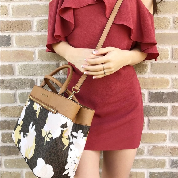 Michael Kors Hailee Satchel Bag Wallet set floral - Picture 4 of 8